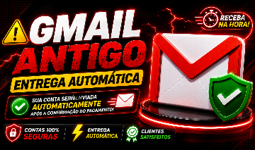 GMAIL ANTIGO PREMIUM | GOOGLE ADS | ENTREGA AUTOMÁTICA E SEGURA