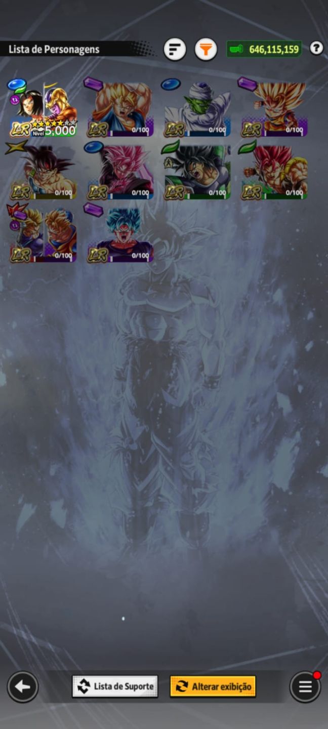 CONTA DE DRAGOMN BALL LEGENDS END GAME