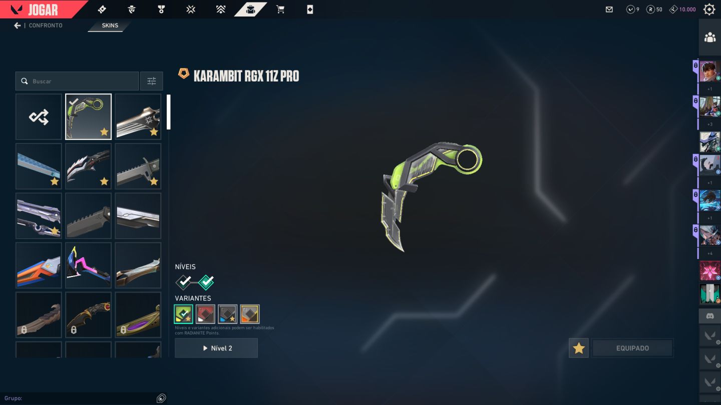 Conta peak imt, atual asc 3 com vairas skins