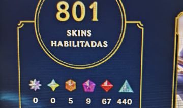Conta de lol com mais de 800 skins unico dono e e-mail alteravel