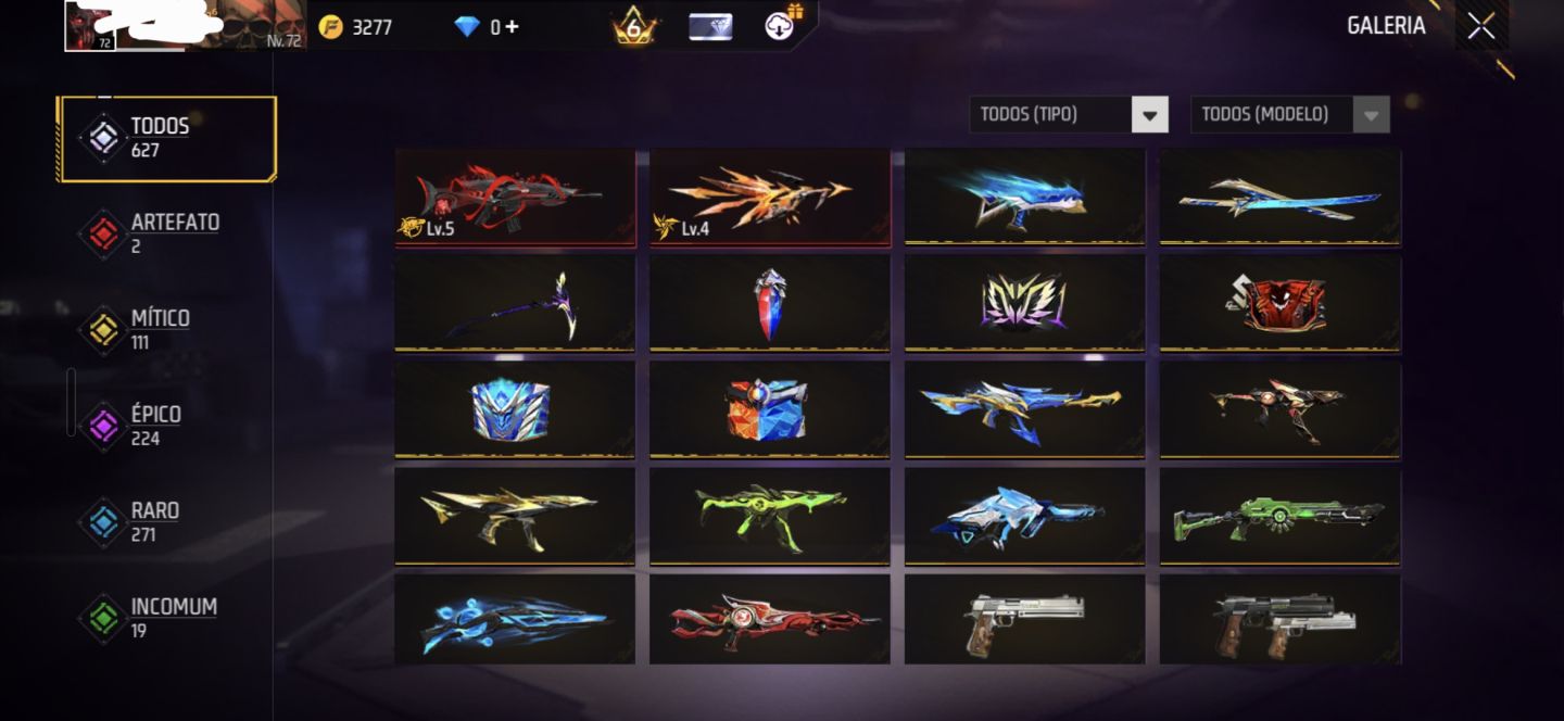 FREE FIRE PRIME 6 | 572 PEITORAIS | 396 CALÇAS | MUITO COISA RARA NA CONTA
