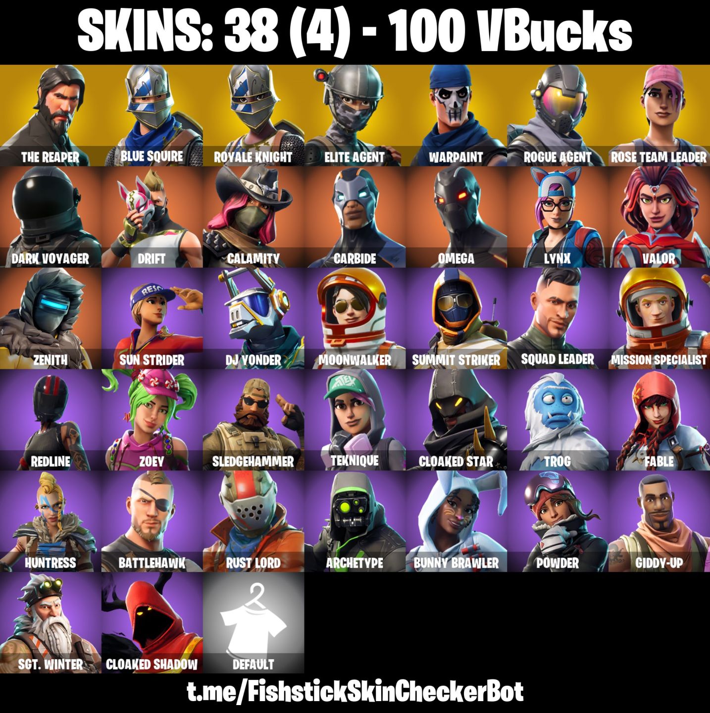 Conta Fortnite com SALVE MUNDO FUNDADOR | The Reaper | Blue Squire e 38 Skins