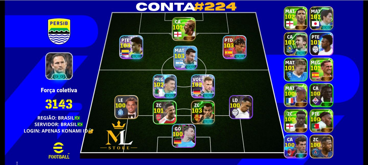 [Android/iOS] Contas eFootball Mobile 2027 | Várias Opções