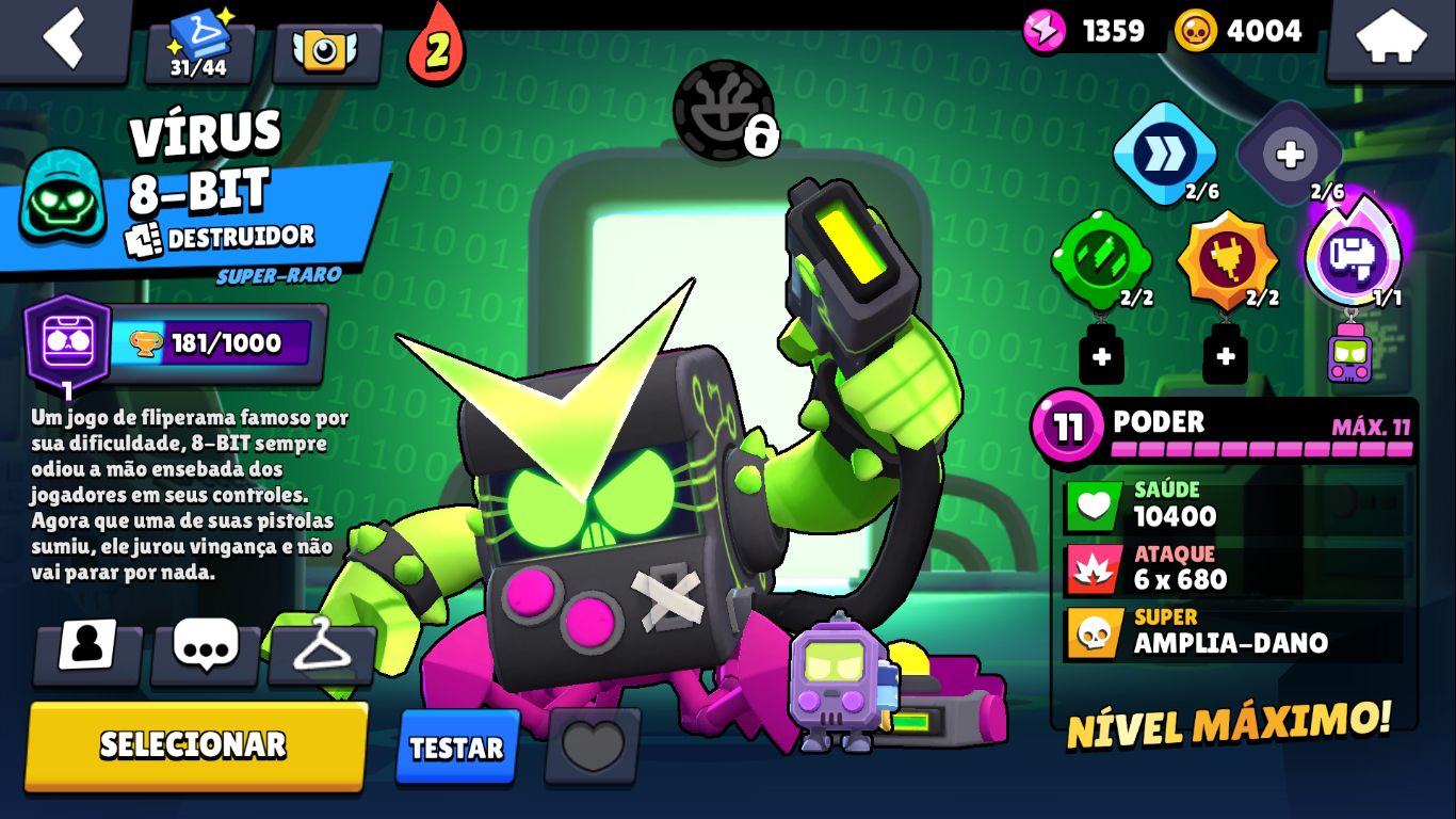 BRAWL STARS CONTA 2020, Mestre + Prestígio 3 + Skins Raras