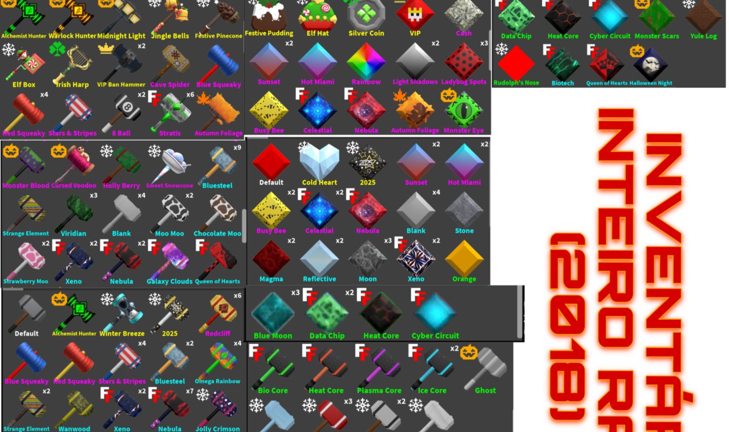 INVENTÁRIO OG RARO FLEE THE FACILITY (FTF - MARRETÃO) | SETS DUPLICADOS
