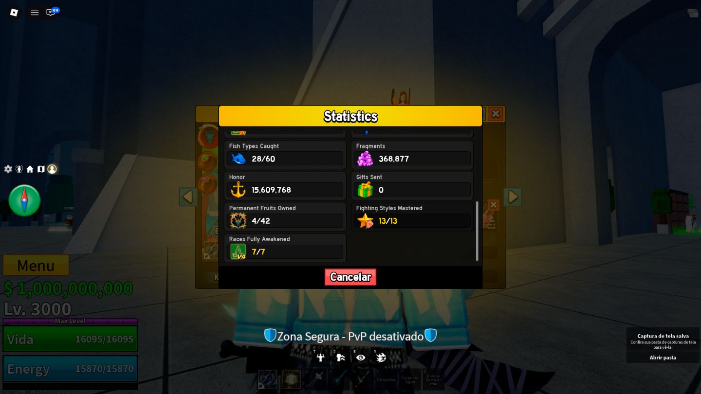 CONTA BLOX FRUITS FULL MAX | LEVEL 3000 | 30M BOUNTY | ITENS RAROS