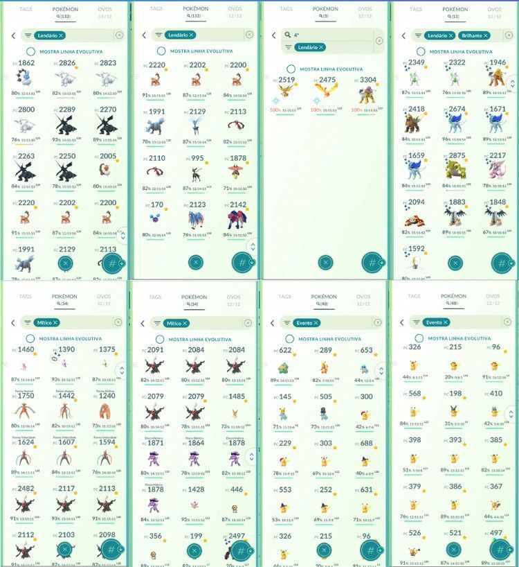 CONTA POKEMON GO LEVEL 55 | 132 LENDARIO | 191 BRILHANTE | 3 LENDARIO IV 100