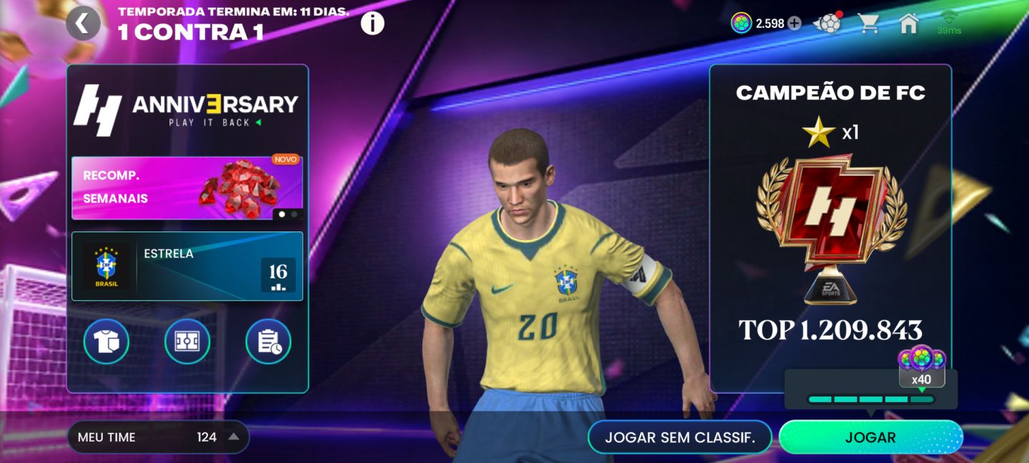 CONTA EA SPORTS FC MOBILE | GER 124 | VALOR DE 52,1 BI | CAMPEÃO DE FC