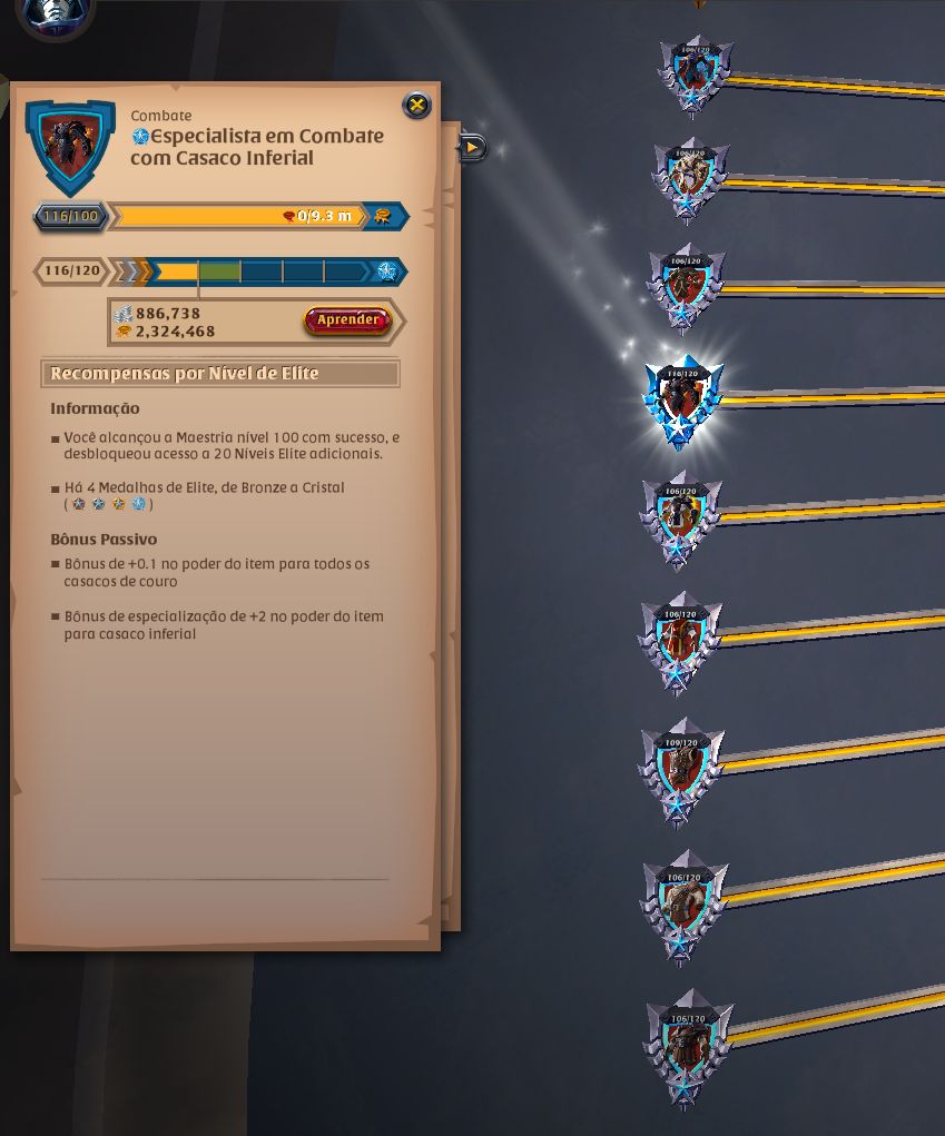 Conta mid/end game Albion