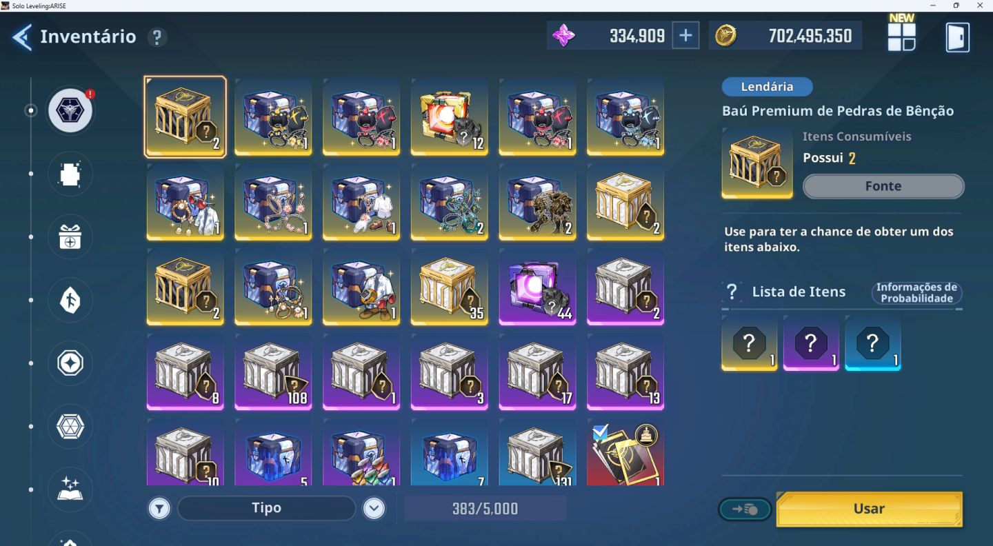 CONTA SOLO LEVELING: ARISE. LV 157, POWER 4kk600