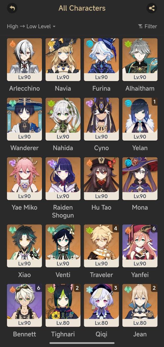 CONTA GENSHIN IMPACT COM NICOLE+YELAN C1 E OUTROS T5, E CONTEUDO PRA EXPLORAÇÃO