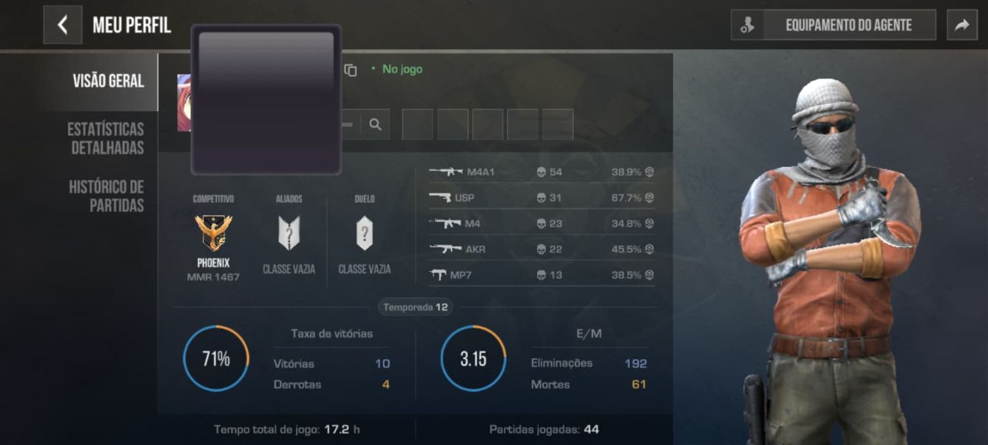 (PRA SAIR RÁPIDO) CONTA COM KIT BRANCO AVALIADO POR 4500 DE GOLDS!