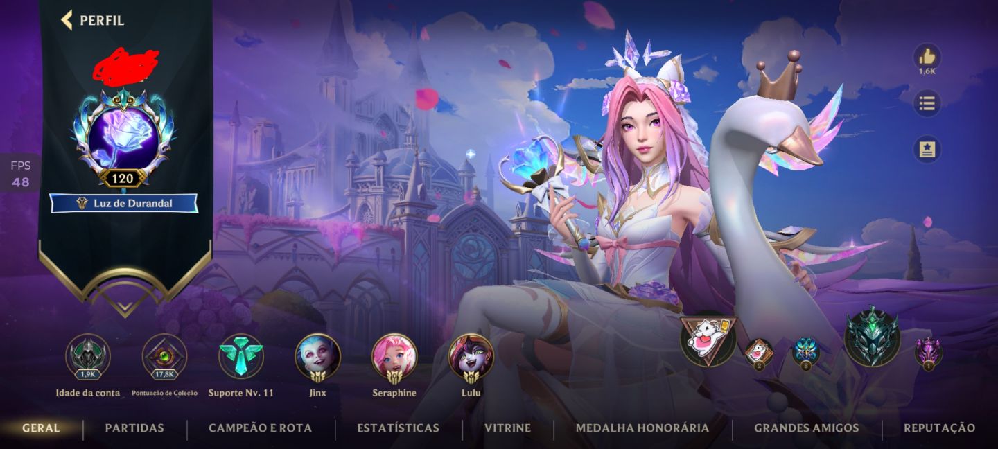 Conta Wild Rift | Nível 120 | Colecionista Sênior III