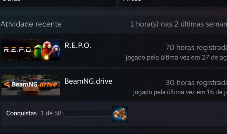 Conta com R.E.P.O e BeamNG.drive