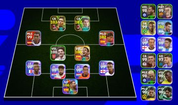 Rodri (107) unai Simon (106) van basten e companhia 3110 só Konami id
