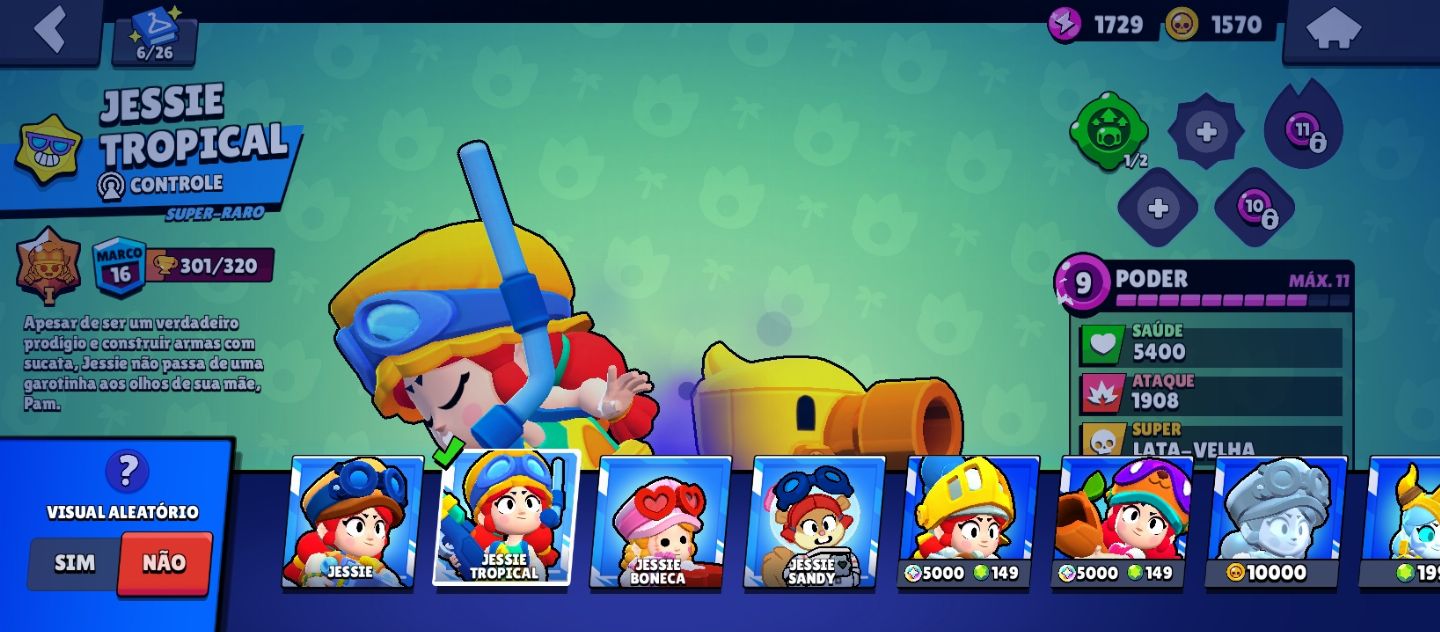 CONTA BRAWL STARS MUITAS SKINS, 5K Troféus 2019