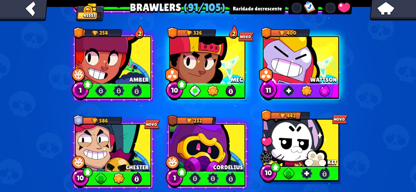 Conta Brawl 45k + Clash Royale 8k