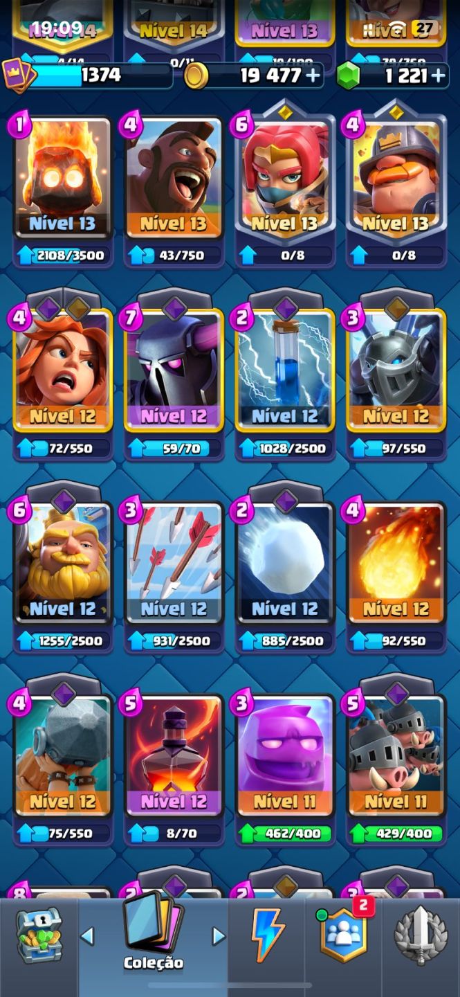 Conta Clash Royale Arena 22 Barata