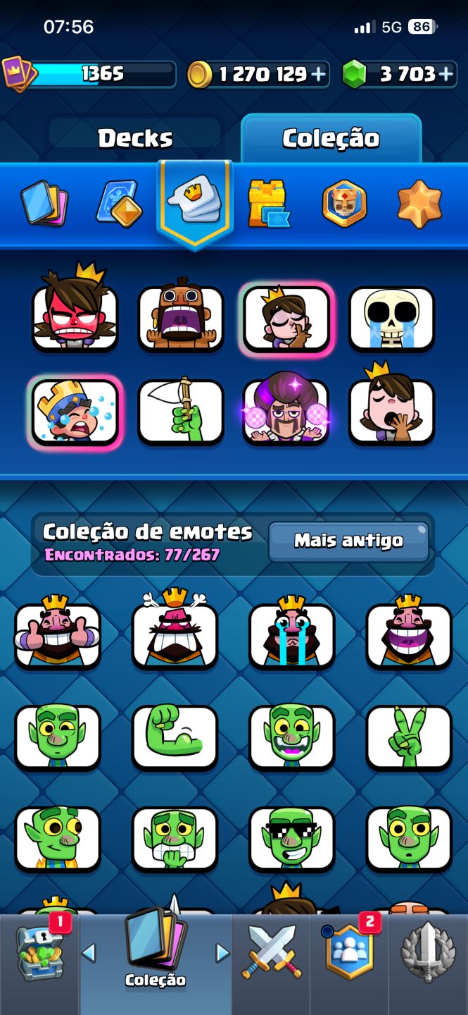 Conta Clash Royale, e de brinde cv10 com 5 construtores no Clash of Clans