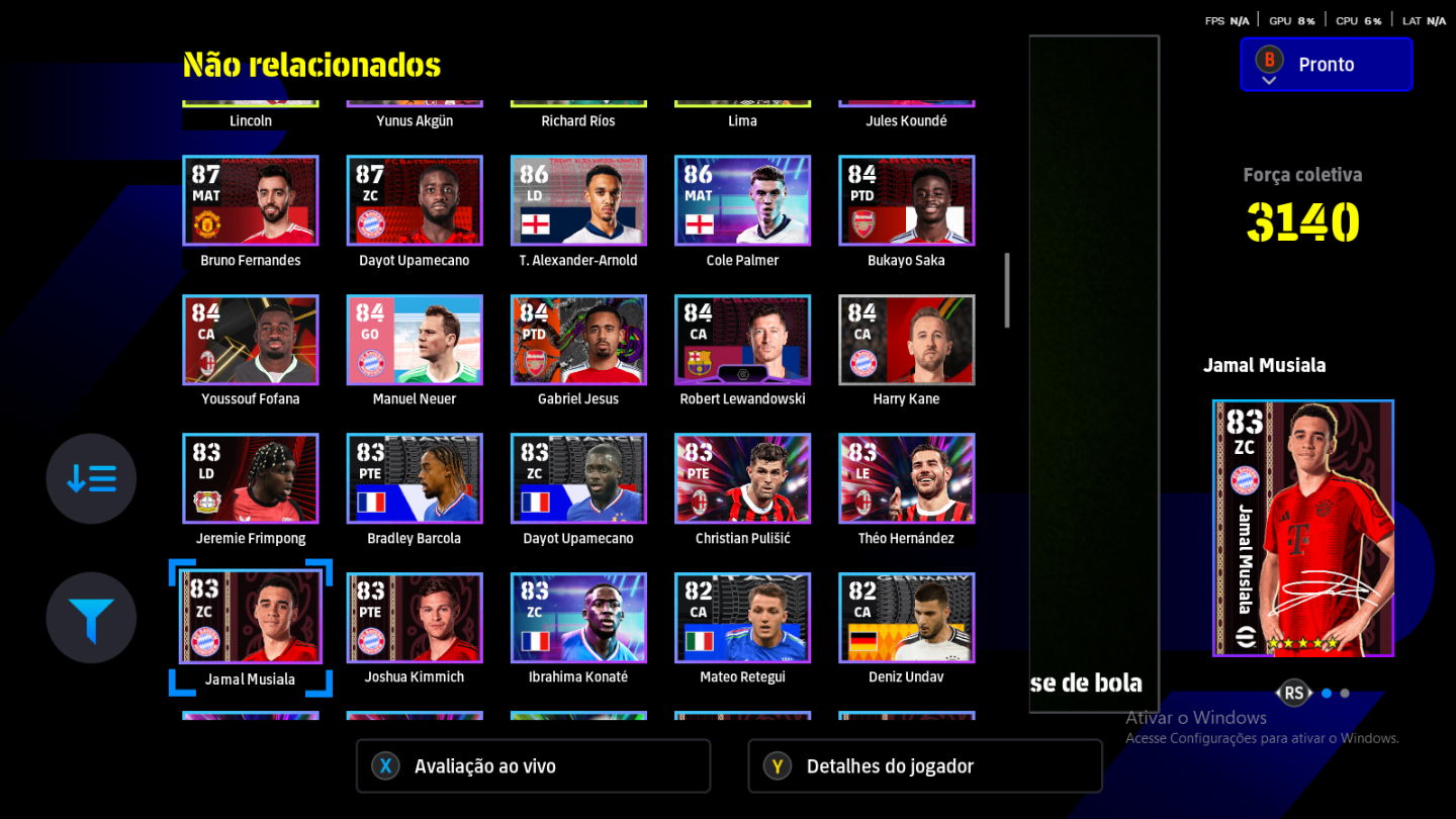 Efootball2025 conta de pc stean,todos jogadores bugados Neymar 105 duplo inpeto