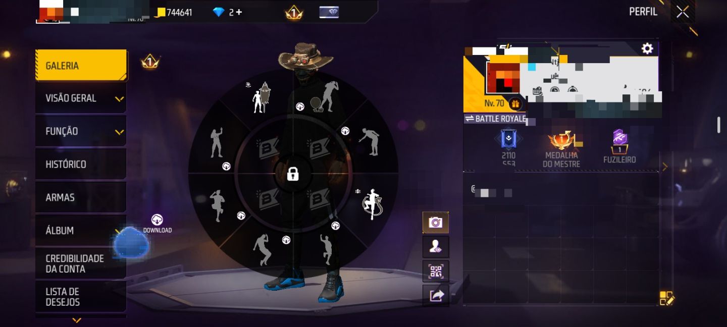 CONTA DE FREE FIRE ANTIGA & RARA