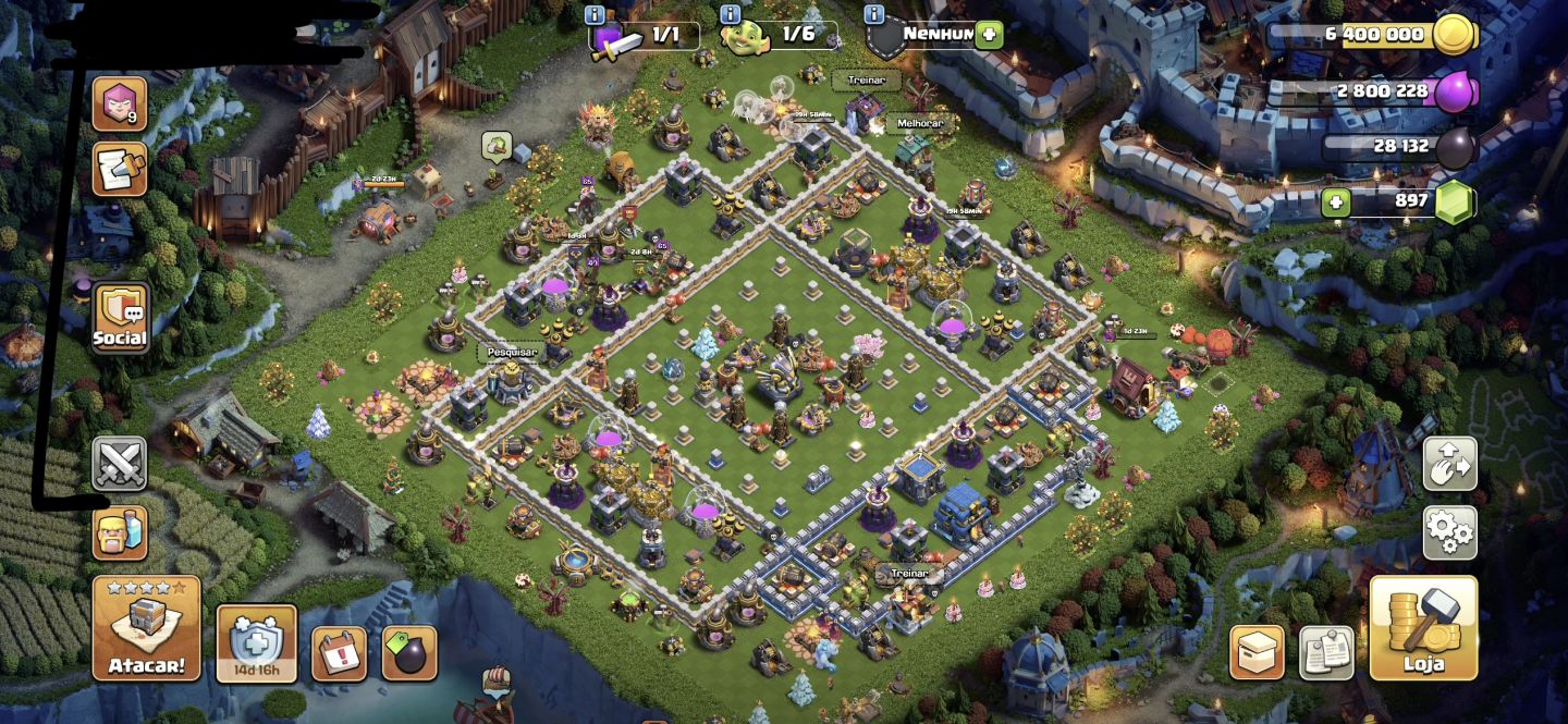 CONTA DE CLASH OF CLANS - CV 12