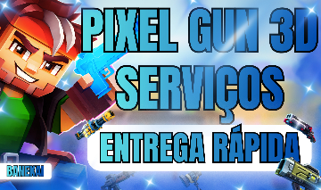 PROMOÇÃO PIXEL GUN 3D | GEMS, GOLD, NÍVEL MÁXIMO E ARMAS - [ENTREGA RÁPIDA]