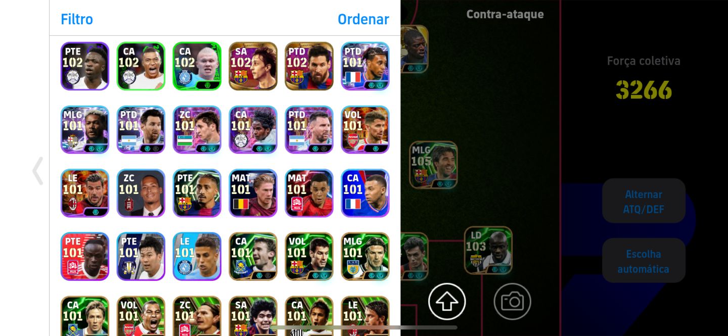 TÍTULO DO ANÚNCIO CONTA eFOOTBALL MOBILE JOGADORES TOP | ÓTIMO ELENCO