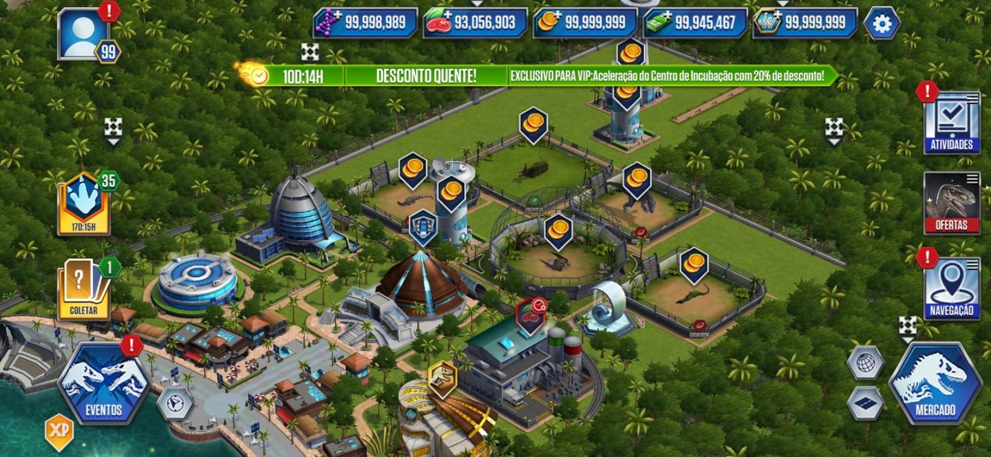 CONTA JURASSIC WORLD THE GAME | RECURSOS FULL