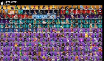 Conta de fortnite com 200$ e 500 skins