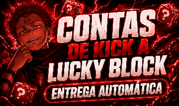 CONTAS KICK A LUCKY BLOCK | SEGURO + MUTAÇÕES | ENTREGA AUTOMÁTICA