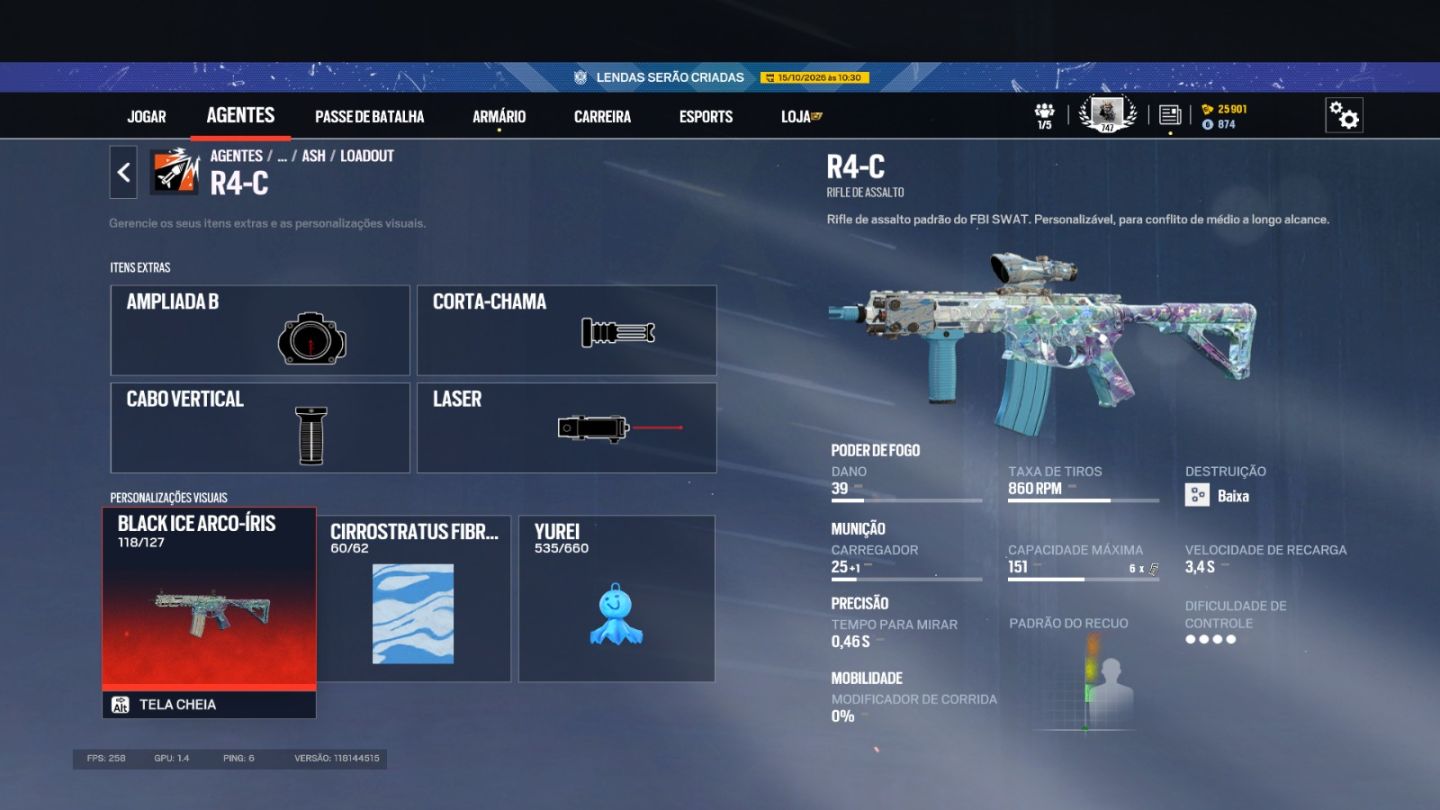 RAINBOW SIX SIEGE CONTA NÍVEL 740 | 65 ELITES | +8.500 ITENS (NEGOCIÁVEL)