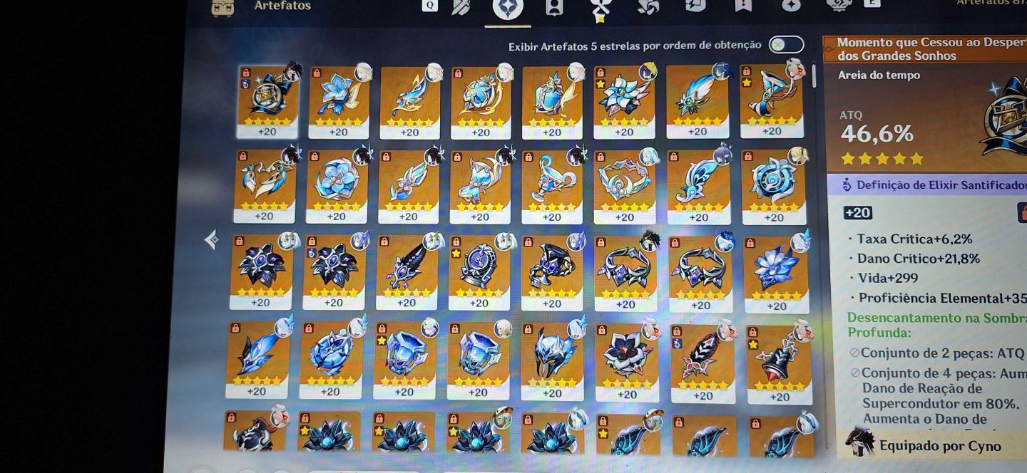 Conta Genshin ar60 34t5 limitados + Aloy