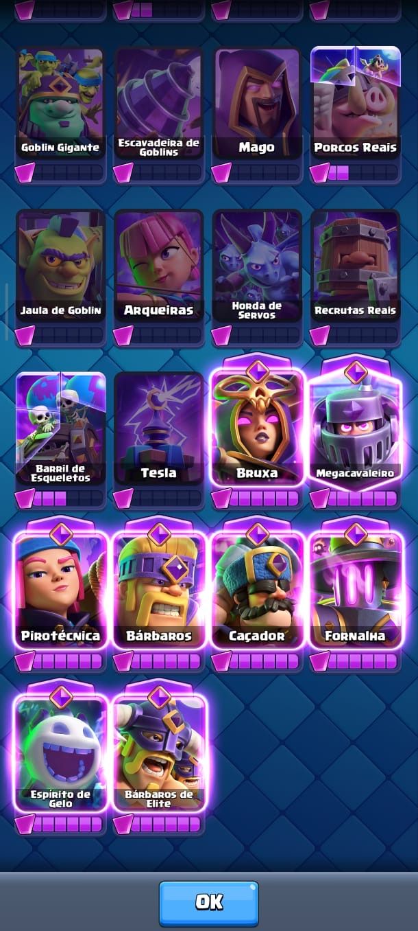 CONTA CLASH ROYALE 10.114 TROFÉUS | LVL 13 |