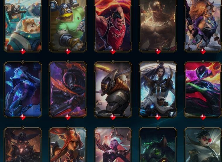 CONTA LEAGUE OF LEGENDS lvl 1005, 201 skins, varias legado e vários baús fechado