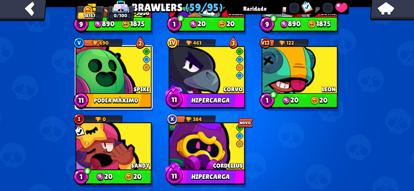 CONTA BRAWL STARS EX MAIN MORTIS QUASE TODAS AS SKINS DELE E MUITO MAIS