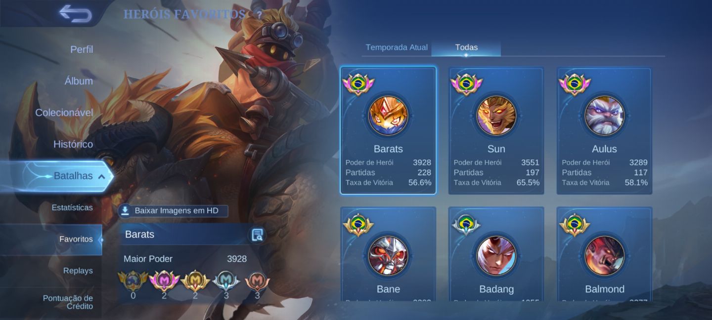 Conta Insana FULL Skin do Barats, e Sun Lunar Fest
