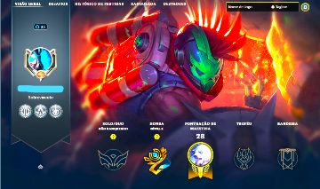 PANTHEON ZUMBI SKIN RARA + [ RANQUEADA DESBLOQUEADA ] + [ TROCA NICK ]