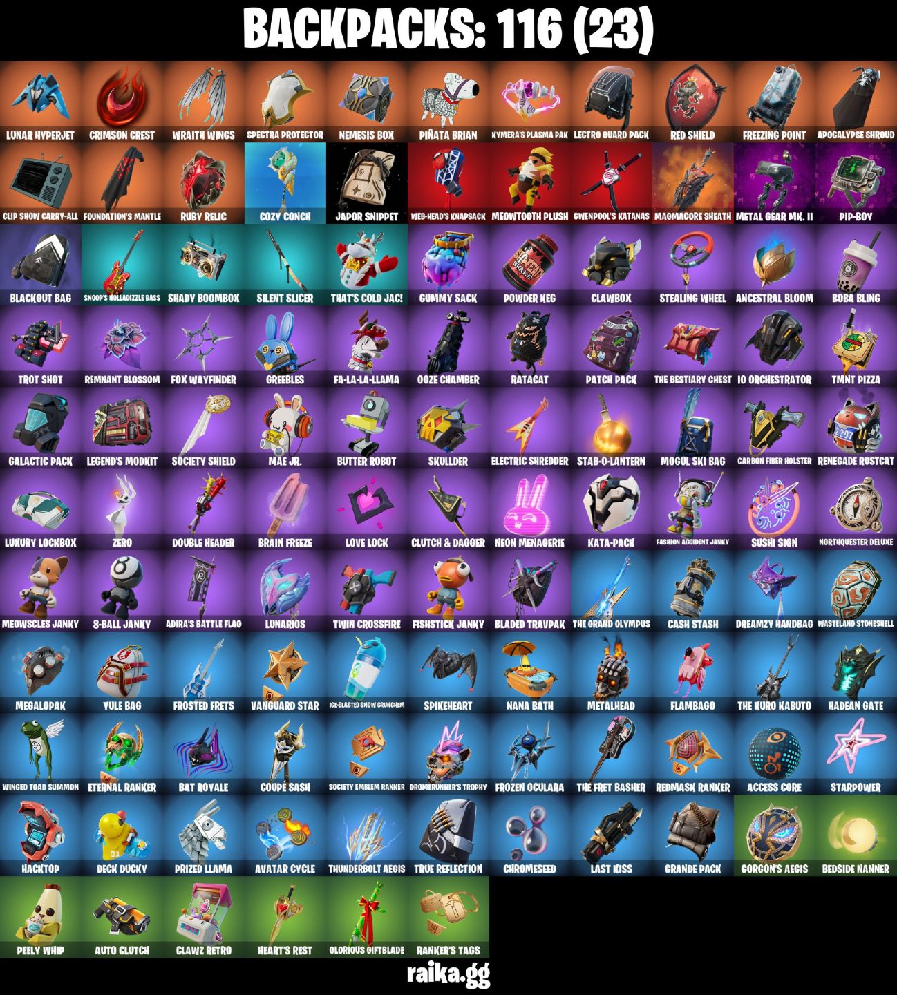 CONTA FORTNITE COM 83 SKINS SPIDER MAN/DROOPY/OLD SNAKE/RED KNIGHT/RAP BOY/