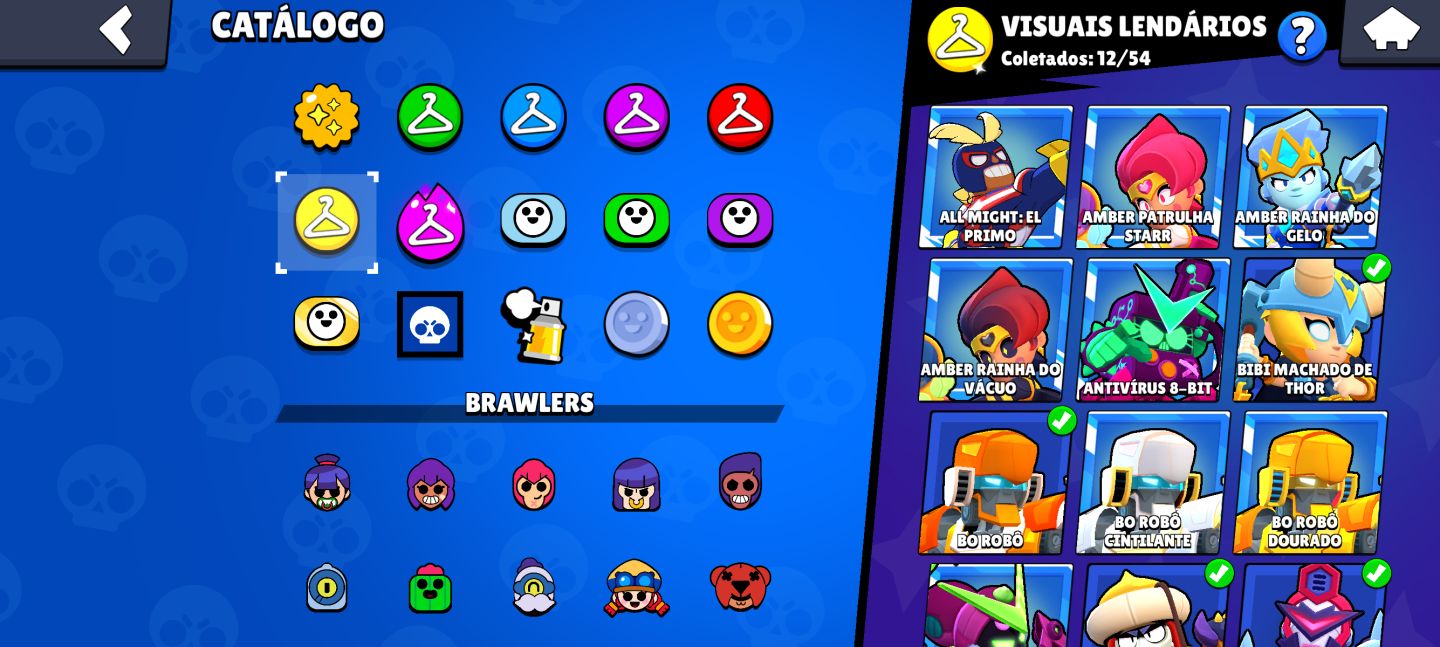 Brawl Stars 61K Troféus Conta Completa | 70 Brawlers | Muitos It