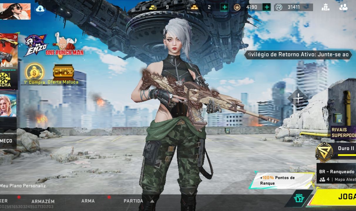 Conta de blood strike pra quem quer começar Tam skins de faca etc nível 44