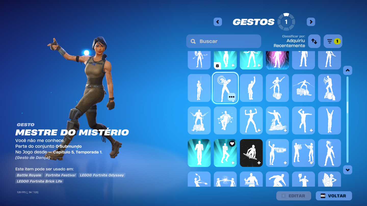 Conta de fortnite desde o cap 1 temp 6, com skins exclusivas da Playstation