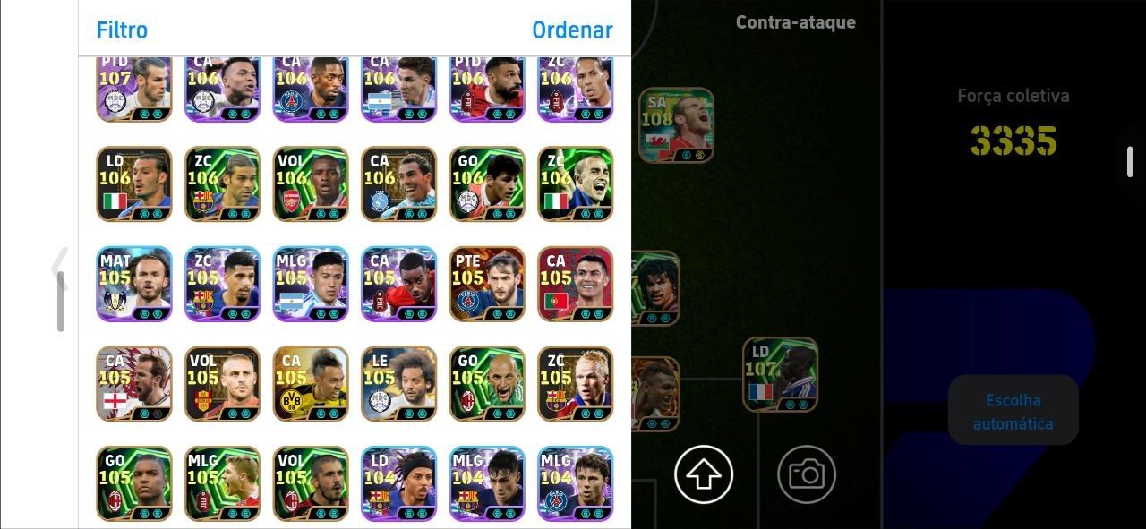 CONTA RARA FULL META EFOOTBALL MOBILE 3335 DE FORÇA COLETIVA E TIME INSANO!