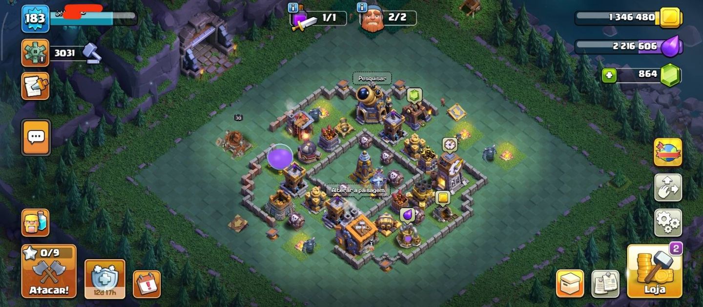 Conta Clash Of Clans Cv14 Bem Upada