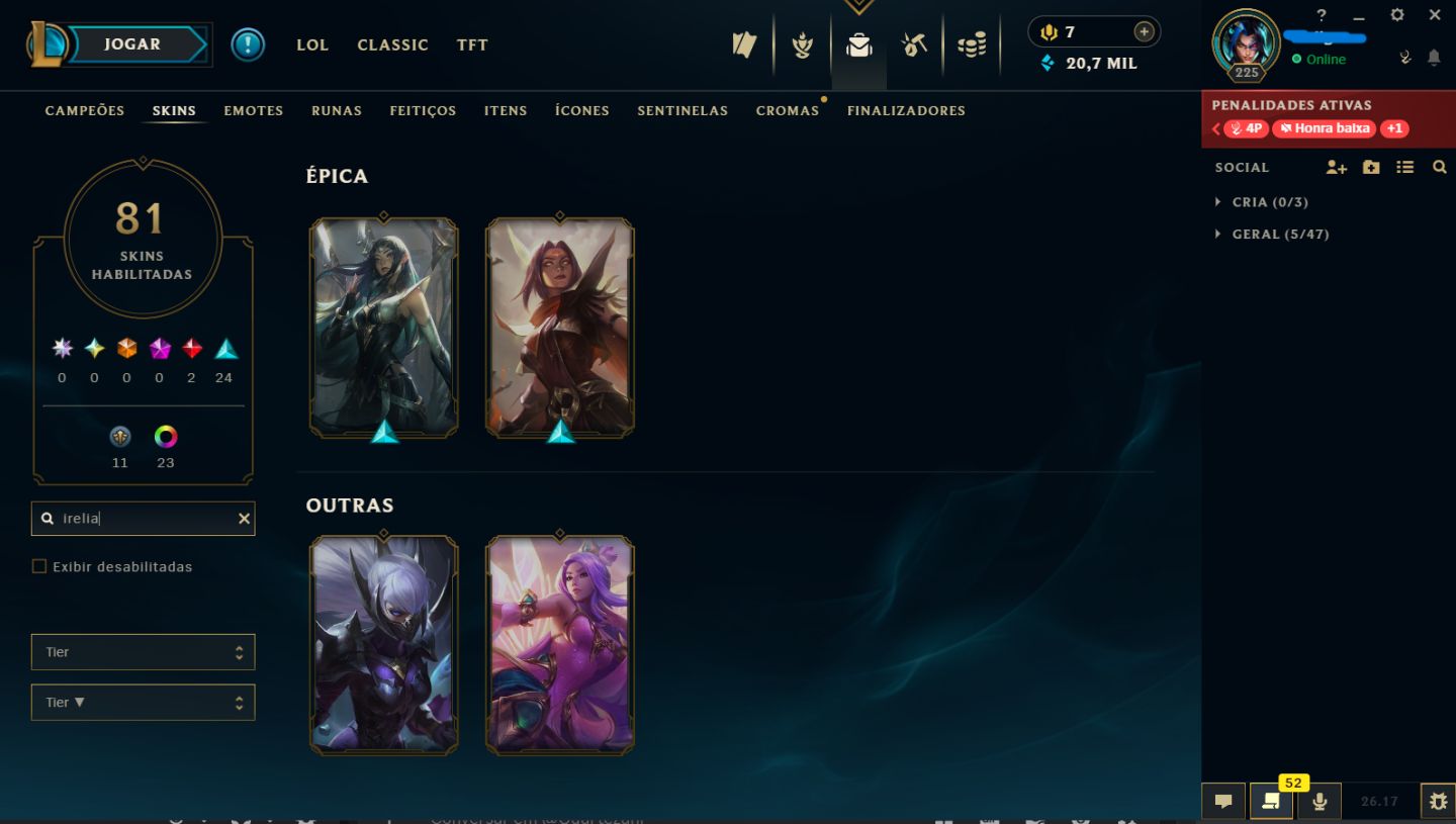 Conta Diamante 2 Win rate de 65% - Ex mestre