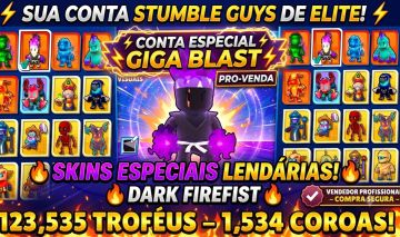 CONTA DE STUMBLE GUYS TOP GLOBAL ANTIGA E RARA