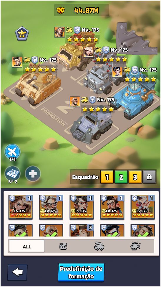 Last War HQ 35 | Tropas T11 Ativo | VIP 14 | Esquadrão 59.20M | Serv. 1091