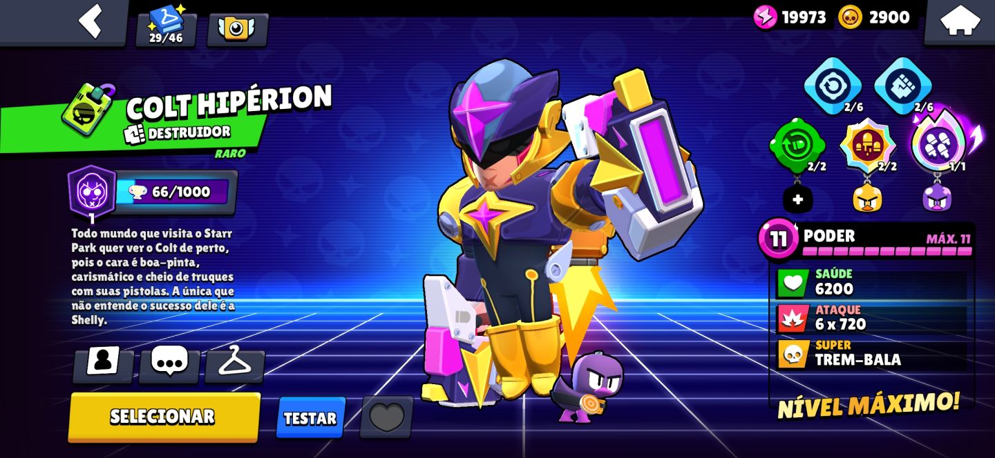 Conta Brawl stars | Contém as skins Skin do Frank rei azul