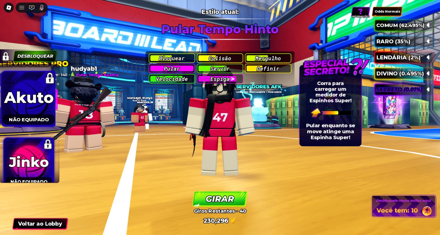 CONTA VOLLEYBALL LEGENDS | MUITOS STYLES +6K DE ROBUX GASTOS