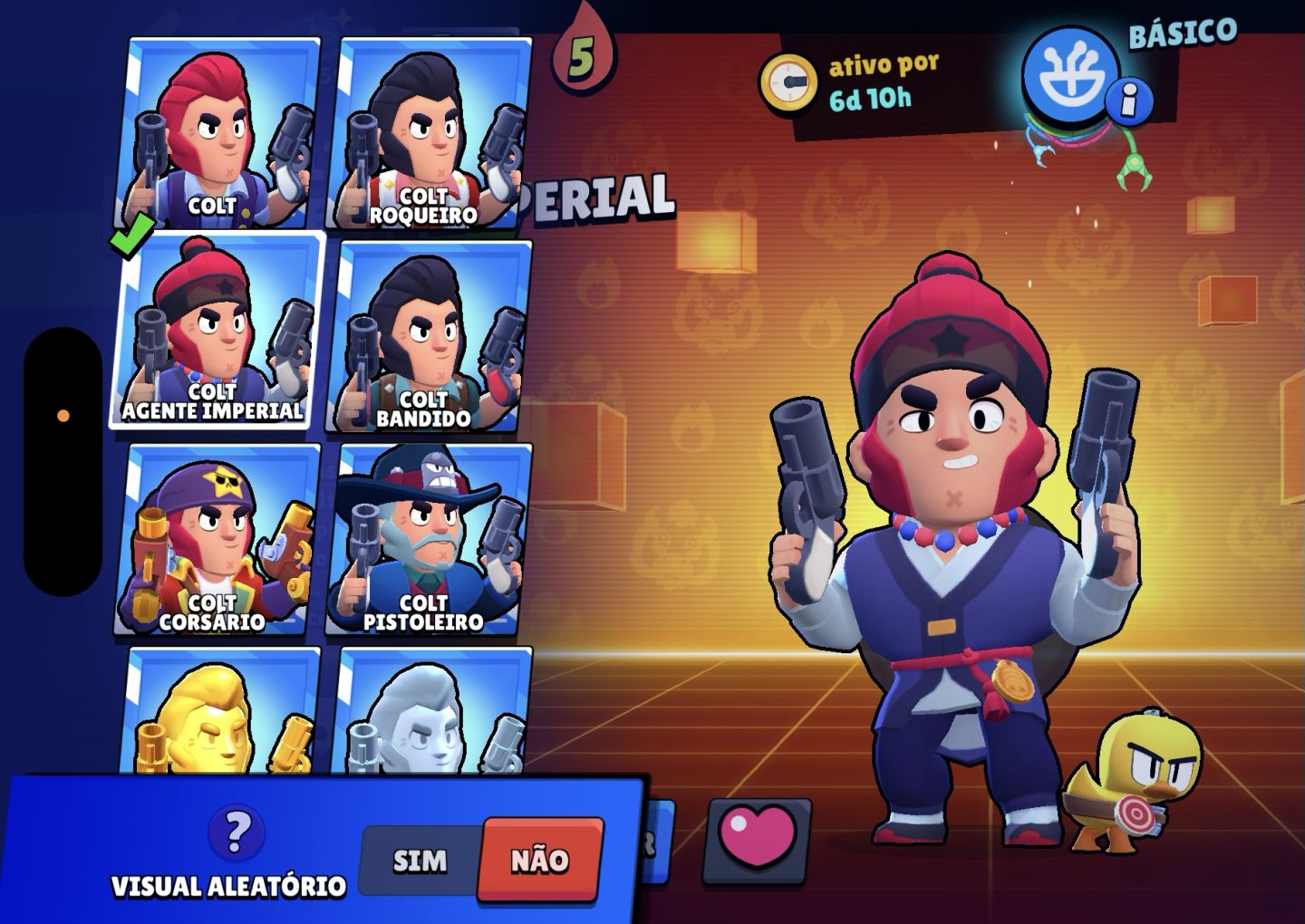 Conta rara de brawl stars com muitas skins antigas
